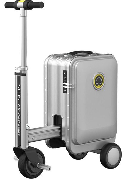 SE3S Gri Kabin Boy Elektrikli Binilebilir Scooter Valiz