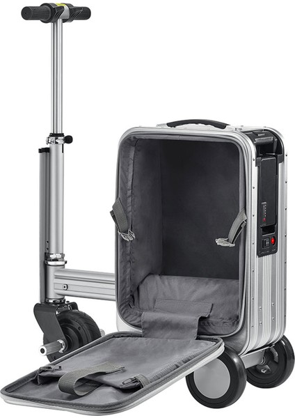 SE3S Gri Kabin Boy Elektrikli Binilebilir Scooter Valiz modelleri