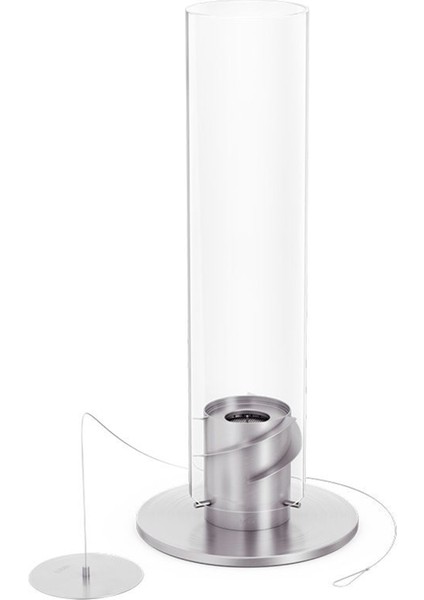 Spin 1500 Gümüş Silindir Formlu Masaüstü Şömine fiyatları