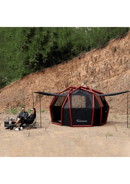 Siyah Dahili Elektrikli Pompalı Otomatik Kurulum Şişme Kubbe Çadır fiyatları