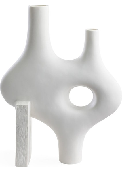 Paradox Xl Beyaz Porselen Vazo
