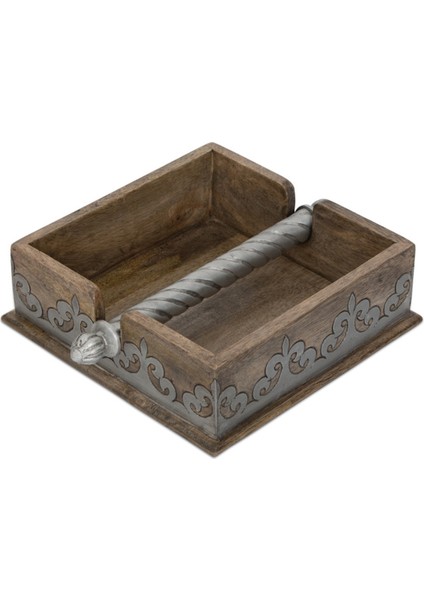 Wood Napkin Metal Peçetelik