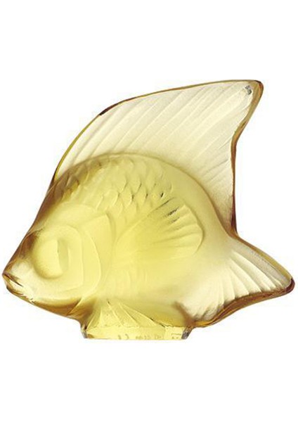 Gold Balık Formlu Kristal Dekoratif Obje