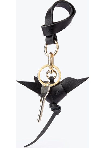 Kuş Figürlü Siyah Kadın Charm Anahtarlık fiyatları