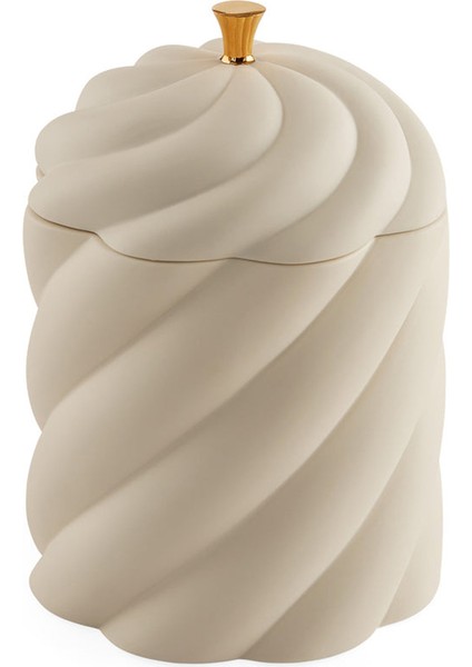 Geneva Beyaz Seramik Dekoratif Kutu