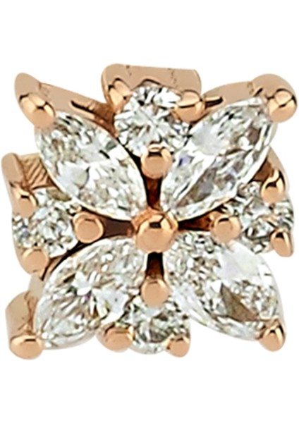 Mondrian Kadın Kare Pırlanta Altın Piercing fiyatları