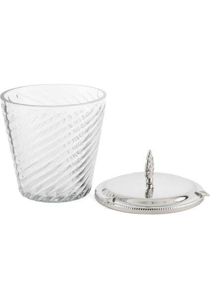 Gümüş Kapaklı Cam Kavanoz 18 cm fiyatları