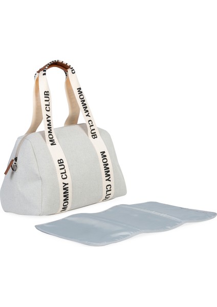Mommy Club Bag Gri Kanvas Anne Bebek Bakım Çantası fiyatları
