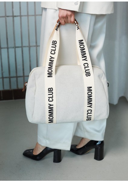 Mommy Club Bag Gri Kanvas Anne Bebek Bakım Çantası fırsatları