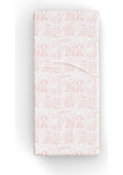 Neighbors Pembe Beyaz Pamuk Saten Unisex Çocuk Çarşaf Seti 90 x 190 cm fiyatları