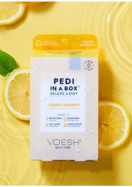 New York Pedi In A Box Deluxe Limon Quench 4 Adımlı Pedikür Seti fiyatları