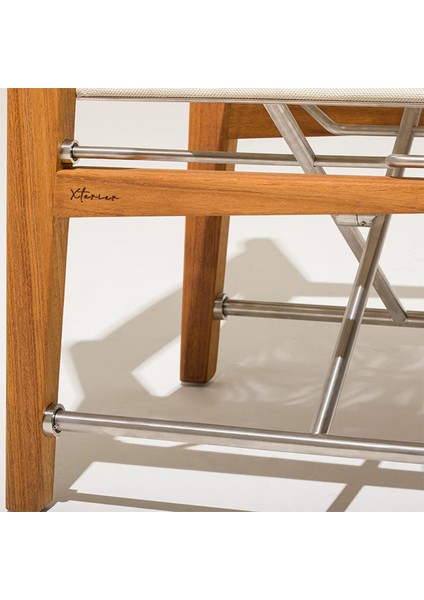 Zander Bej Iroko Katlanır Bahçe Sandalyesi fırsatları