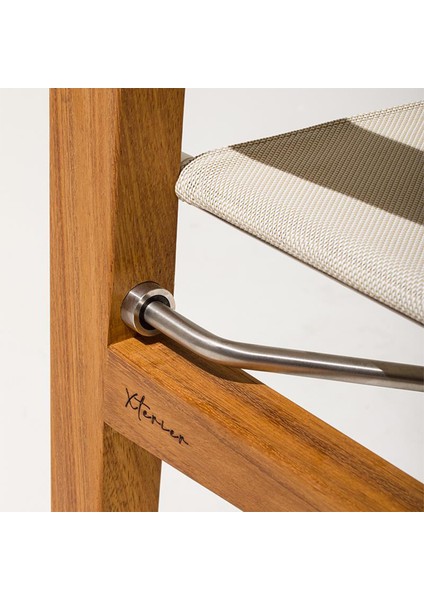 Zander Bej Iroko Katlanır Bahçe Sandalyesi indirimleri