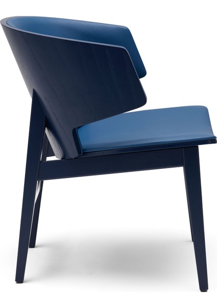 Sarr Lacivert Masif Meşe Gövdeli Deri Döşemeli Sandalye modelleri