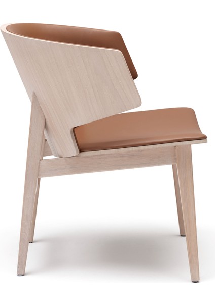 Sarr Deri Döşemeli Karamel Masif Meşe Gövdeli Sandalye modelleri