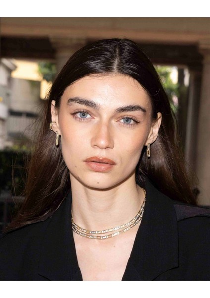 Pathra Duo Pırlanta Taşlı 14 Ayar Altın Tek Kadın Küpe modelleri