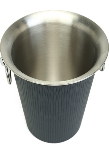 Lacivert Silindir Formlu Deri Şampanya Kovası fiyatları