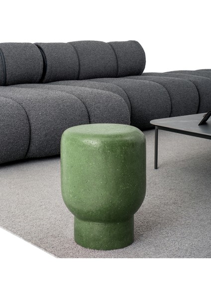 Ozooc Hafifletilmiş Beton Dikey Yeşil Yan Sehpa 35 cm fiyatları