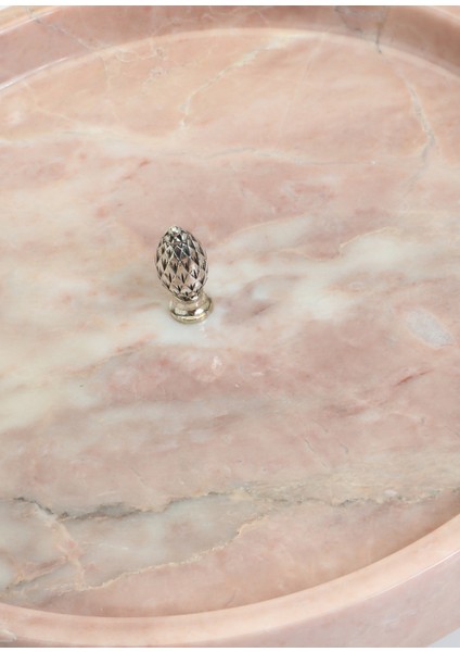Monsieur Large Silver Pembe Mermer Servis Tabağı fiyatları