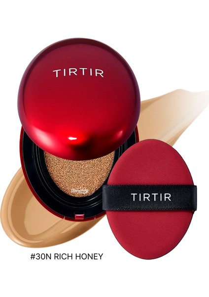 Mask Fit Red Cushion 30 N Rich Honey 72 Saat Kalıcı Kusursuz Kapatıcı Saten Bitişli Cushion Fondöten 18 gr fiyatları