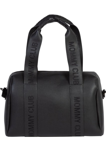 Mommy Club Bag Siyah Vegan Deri Anne Bebek Bakım Çantası modelleri