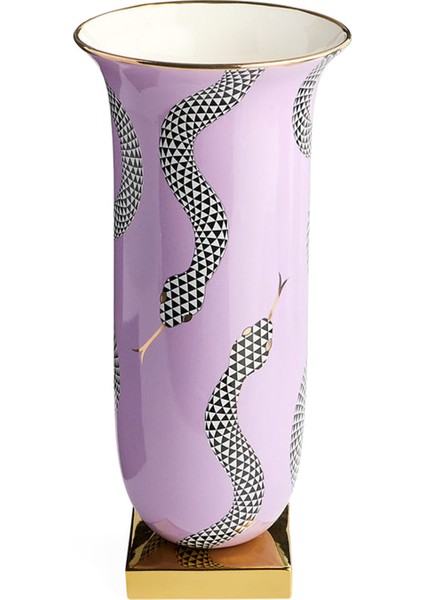 Eden Flared Tall Mor Seramik Vazo