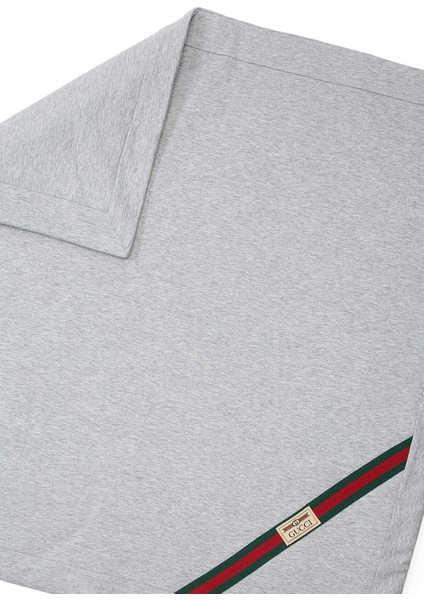 Gri Logo Detaylı Unisex Bebek Battaniye fiyatları