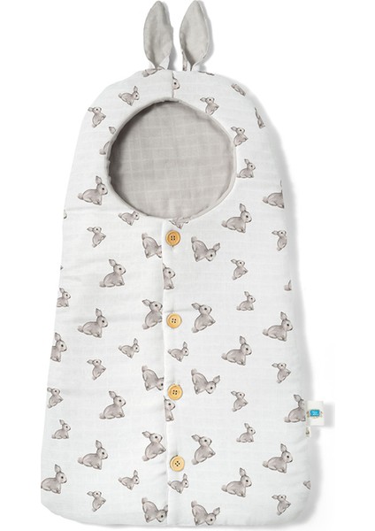 %100 Pamuk Iconique Lapin Pamuk Müslin Kundak Battaniye