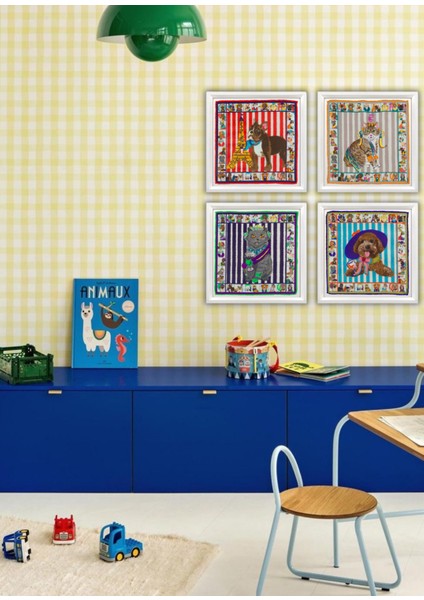 Kids's Friends Çocuk Odası 4'lü Tablo Set fiyatları