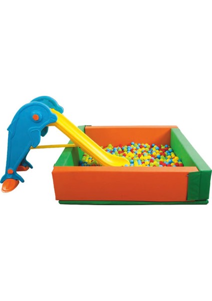 Çok Renkli Kare Küçük Top Havuzu