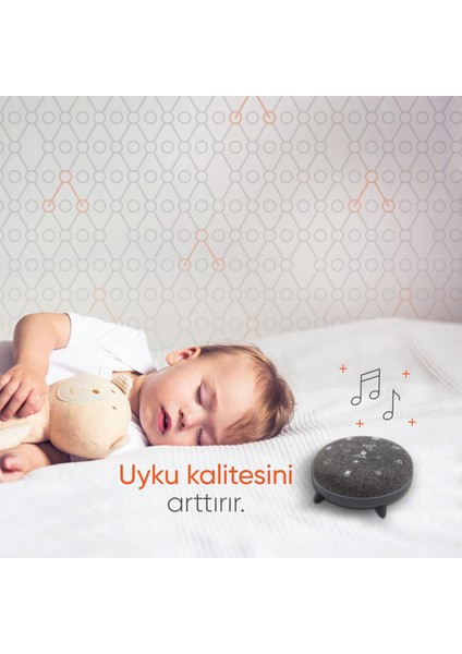 Gri Uyku ve Konsantrasyon Yardımcısı Bebek Hoparlörü fırsatları