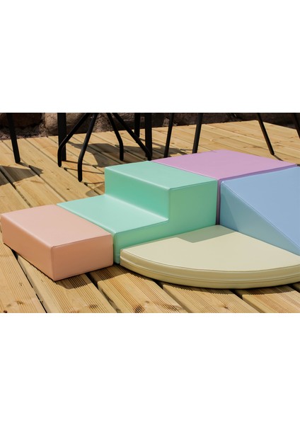Corner Climber Pastel Yumuşak Eğitici Aktivite Oyun Seti modelleri