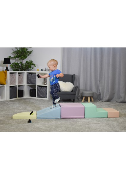 Corner Climber Pastel Yumuşak Eğitici Aktivite Oyun Seti fırsatları