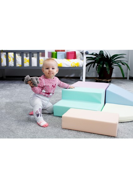 Corner Climber Pastel Yumuşak Eğitici Aktivite Oyun Seti indirimleri