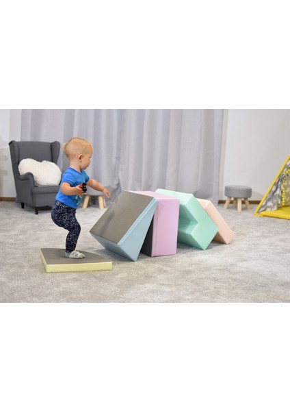 Corner Climber Pastel Yumuşak Eğitici Aktivite Oyun Seti