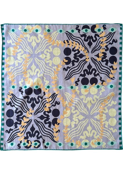 Eyes Wide Open Renkli Pamuklu Kadın Fular