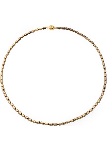 Nadia Altın Rengi Doğal Taş Kadın Kolye