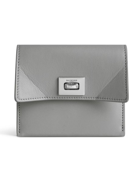 Açık Gri Kadın Deri Kartlık