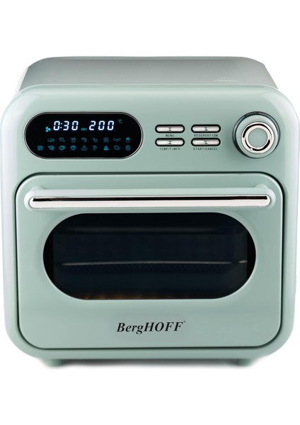 Gem Retro Mint Yeşil Rengi Dijital Airfryer+ Mini Fırın 18 Lt fiyatları