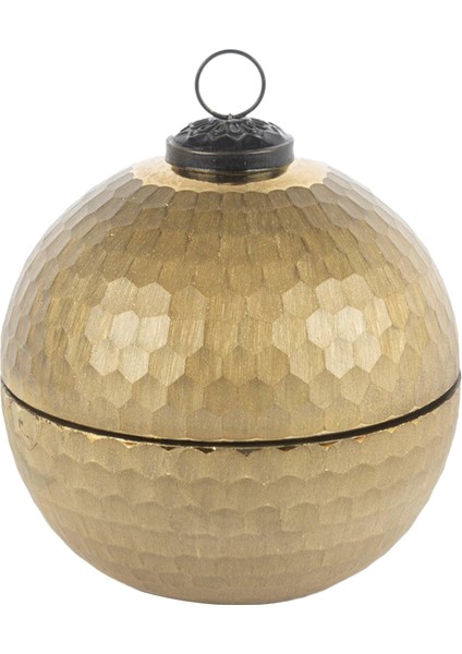 Gold Kapaklı Cam Espresso Martini Mum 13 cm