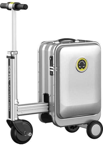 SE3SL Gri Elektrikli Binilebilir Kabin Boy Scooter Valiz