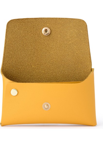 Sarı Deri Çift Girişli Kadın Cüzdan fiyatları