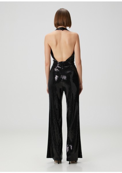 Siyah Payetli Abiye Tulum fırsatları