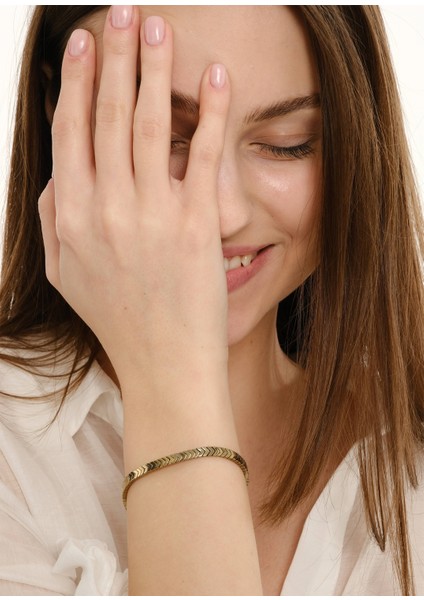 Sisu Altın Rengi Doğal Taş Kadın Bileklik modelleri