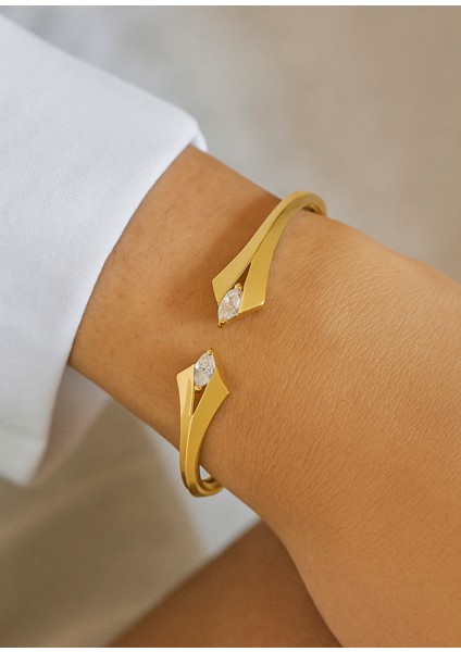 Viora Altın Kaplama 925 Ayar Gümüş Kadın Bileklik modelleri