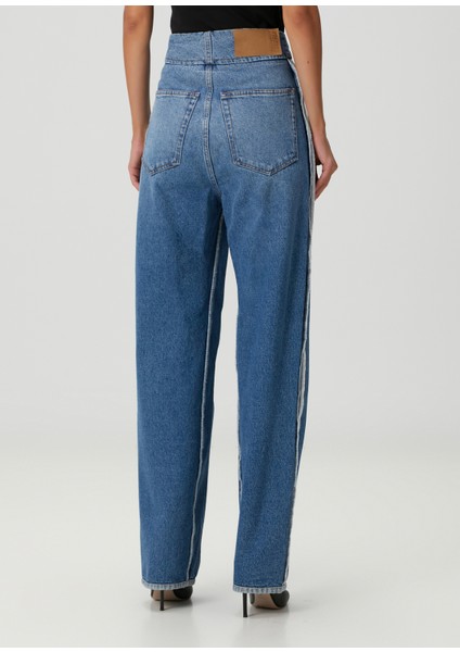 Mavi Wide Leg Jean Pantolon fırsatları
