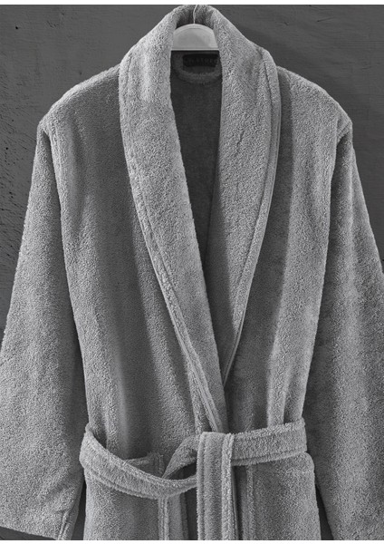 Sicilia Gri Pamuklu Bukle Unisex Bornoz fiyatları