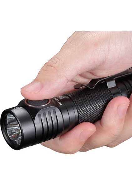 E4K 4400 Lümen 2 x CR123 Siyah El Feneri fırsatları
