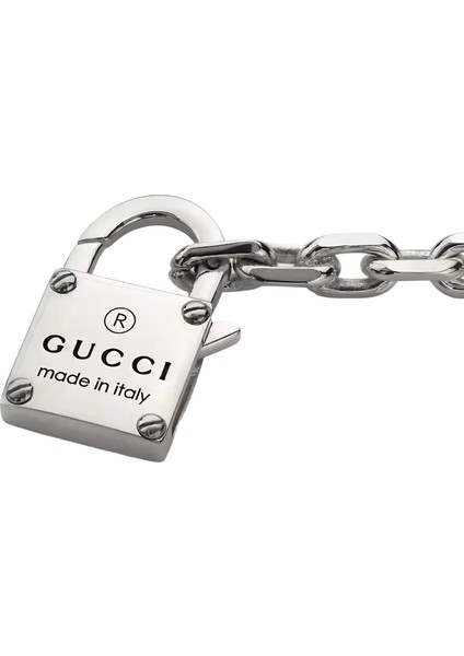 Logo Detaylı Unisex Gümüş Bileklik fiyatları