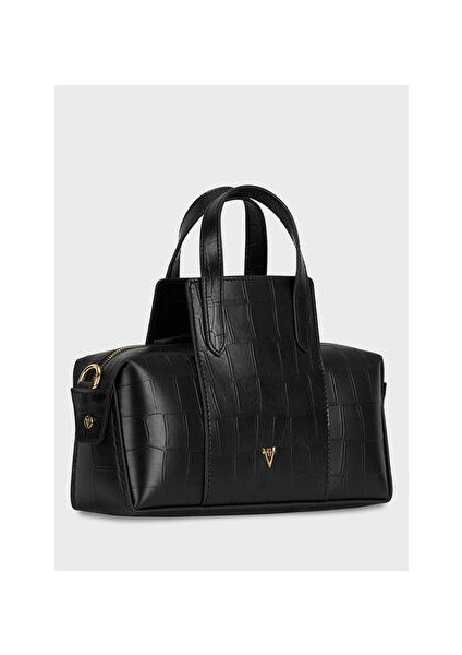 Siyah Kadın Deri El Çantası HV171125202 modelleri